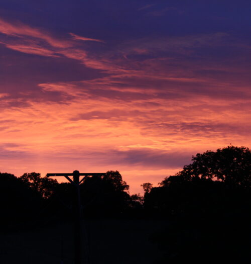 A photo of the sunset