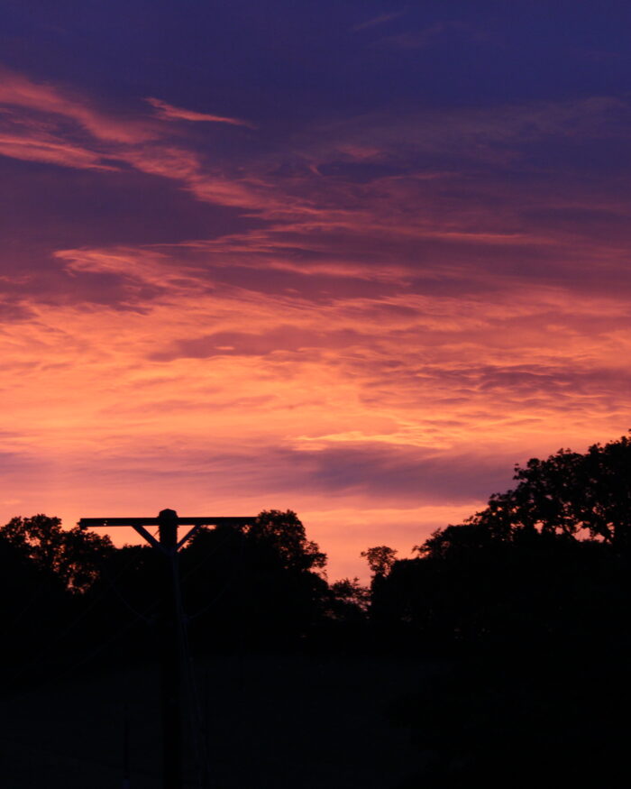A photo of the sunset