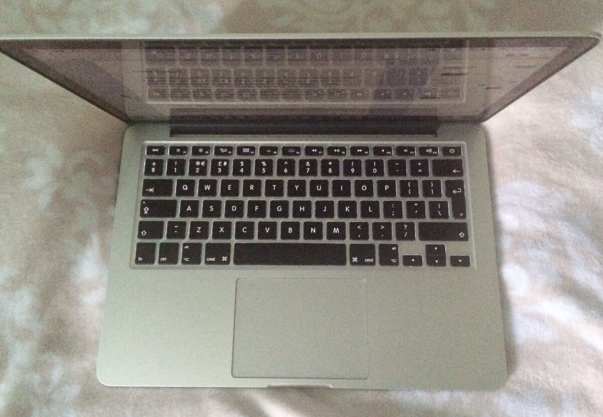 A photo of my macbook