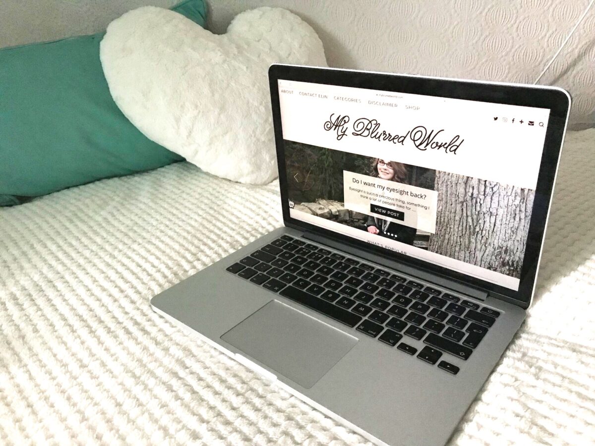 My blog on a macbook