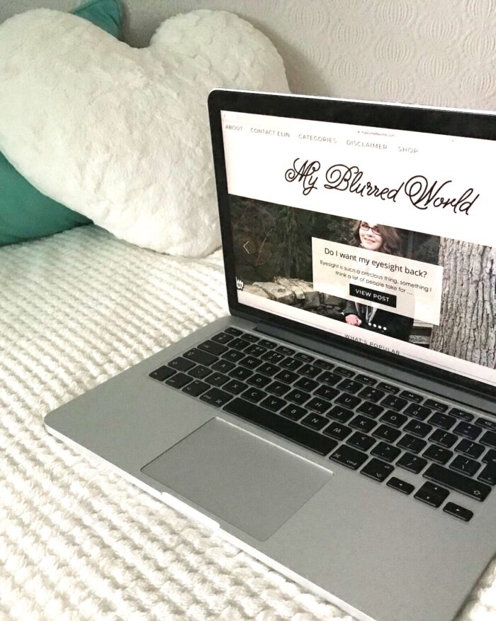 My blog on a macbook