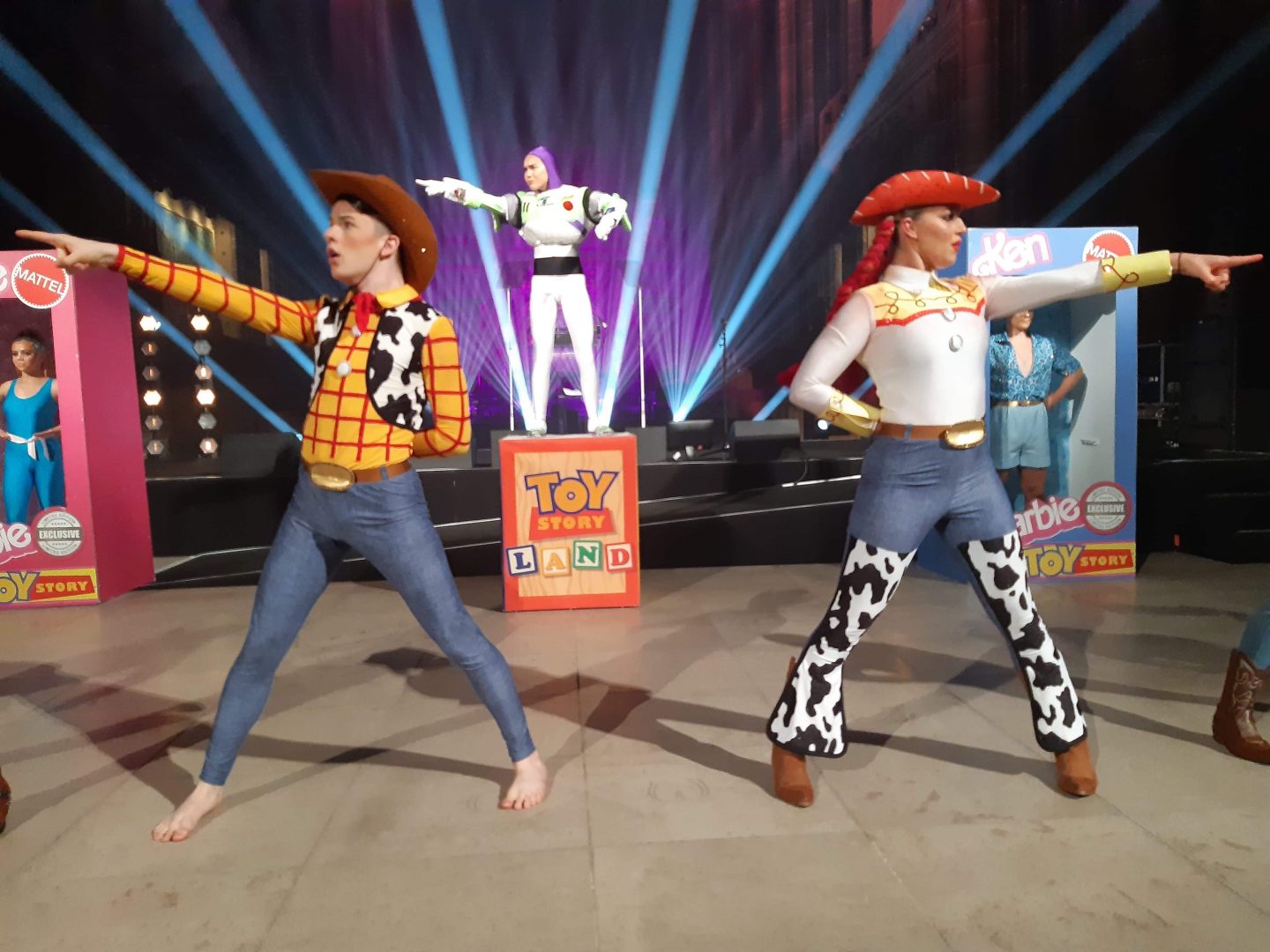 A photo of the Jelli Studios performers during their Toy Story performance